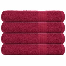Toallas de sauna 4 uds 100% algodón burdeos 80x200 cm 360 gsm von , Handtücher - Ref: Foro24-136744, Preis: 49,36 €, Rabatt: %