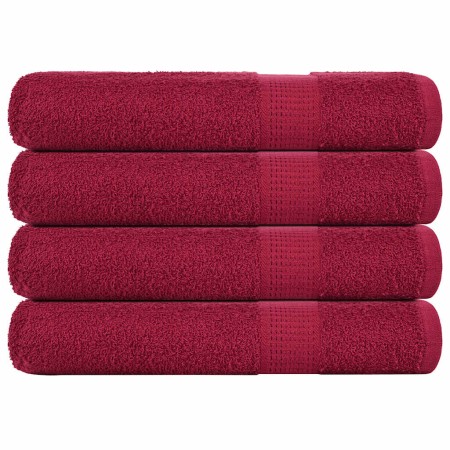 Toallas de sauna 4 uds 100% algodón burdeos 80x200 cm 360 gsm by , Towels - Ref: Foro24-136744, Price: 49,36 €, Discount: %