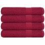 Toallas de sauna 4 uds 100% algodón burdeos 80x200 cm 360 gsm by , Towels - Ref: Foro24-136744, Price: 49,36 €, Discount: %