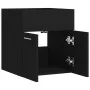 Waschbeckenschrank aus Sperrholz schwarz 41x38,5x46 cm von vidaXL, Badezimmermöbel - Ref: Foro24-804639, Preis: 35,32 €, Raba...