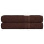 Toallas de sauna 2 uds 100% algodón marrón 80x200 cm 360 gsm von , Handtücher - Ref: Foro24-136767, Preis: 32,04 €, Rabatt: %