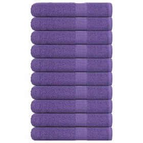 Toallas de sauna 10 uds 100% algodón morado 80x200 cm 360 gsm de , Toallas - Ref: Foro24-136889, Precio: 109,78 €, Descuento: %