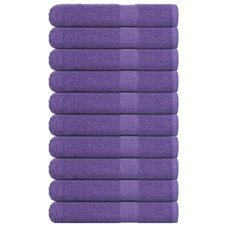 Toallas de sauna 10 uds 100% algodón morado 80x200 cm 360 gsm de , Toallas - Ref: Foro24-136889, Precio: 109,78 €, Descuento: %