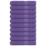 Toallas de sauna 10 uds 100% algodón morado 80x200 cm 360 gsm de , Toallas - Ref: Foro24-136889, Precio: 109,78 €, Descuento: %