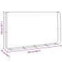 Leñero acero galvanizado 250x25x150 cm de , Bolsas y soportes de leña - Ref: Foro24-4100706, Precio: 32,84 €, Descuento: %