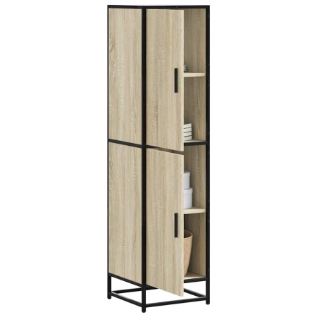 Aparador alto madera de ingeniería y metal 35,5x35x139 cm von , Sideboards - Ref: Foro24-849055, Preis: 99,14 €, Rabatt: %