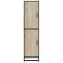 Aparador alto madera de ingeniería y metal 35,5x35x139 cm von , Sideboards - Ref: Foro24-849055, Preis: 99,14 €, Rabatt: %