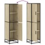 Aparador alto madera de ingeniería y metal 35,5x35x139 cm von , Sideboards - Ref: Foro24-849055, Preis: 99,14 €, Rabatt: %