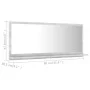 Badezimmerspiegel aus betongrauem Sperrholz, 90 x 10,5 x 37 cm von vidaXL, Badezimmerwaschtische - Ref: Foro24-804584, Preis:...