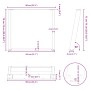Patas para mesa comedor forma U 2uds acero natural 90x(72-73)cm de , Patas para mesas - Ref: Foro24-4012803, Precio: 98,55 €,...