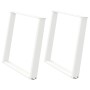 Patas para mesa de comedor en forma de U 2 uds acero blanco by , Table legs - Ref: Foro24-4012801, Price: 142,94 €, Discount: %