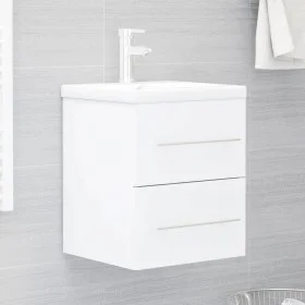 Waschbeckenschrank aus weißem Sperrholz, 41 x 38,5 x 48 cm von vidaXL, Badezimmermöbel - Ref: Foro24-804683, Preis: 45,87 €, ...