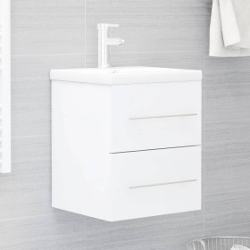 Waschbeckenschrank aus weißem Sperrholz, 41 x 38,5 x 48 cm von vidaXL, Badezimmermöbel - Ref: Foro24-804683, Preis: 44,48 €, ...