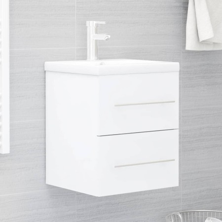 Armario para lavabo madera contrachapada blanco 41x38,5x48 cm de vidaXL, Muebles de baño - Ref: Foro24-804683, Precio: 44,48 €