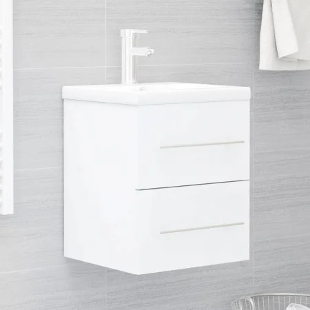 Waschbeckenschrank aus weißem Sperrholz, 41 x 38,5 x 48 cm von vidaXL, Badezimmermöbel - Ref: Foro24-804683, Preis: 45,87 €, ...