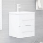 Armario para lavabo madera contrachapada blanco 41x38,5x48 cm de vidaXL, Muebles de baño - Ref: Foro24-804683, Precio: 44,48 €