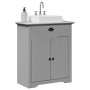 Mueble de baño con lavabo BODO gris 70x35x80 cm von , Badezimmermöbel - Ref: Foro24-4016865, Preis: 121,44 €, Rabatt: %