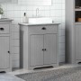 Mueble de baño con lavabo BODO gris 70x35x80 cm von , Badezimmermöbel - Ref: Foro24-4016865, Preis: 121,44 €, Rabatt: %