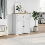 Mueble de entrada BODO blanco y marrón 80x35x90 cm von , Aufbewahrungskisten - Ref: Foro24-4016867, Preis: 126,75 €, Rabatt: %