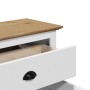 Mueble de entrada BODO blanco y marrón 80x35x90 cm von , Aufbewahrungskisten - Ref: Foro24-4016867, Preis: 126,75 €, Rabatt: %
