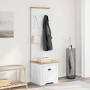 Mueble de entrada con ganchos BODO blanco y marrón 50x40x157 cm von , Bänke für Hallen und Lager - Ref: Foro24-4016873, Preis...