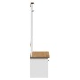 Mueble de entrada con ganchos BODO blanco y marrón 50x40x157 cm von , Bänke für Hallen und Lager - Ref: Foro24-4016873, Preis...