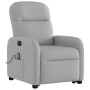 Sillón de masaje eléctrico reclinable elevable tela gris nube by , Armchairs - Ref: Foro24-3303011, Price: 314,58 €, Discount: %