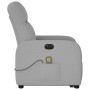 Sillón de masaje eléctrico reclinable elevable tela gris nube by , Armchairs - Ref: Foro24-3303011, Price: 314,58 €, Discount: %