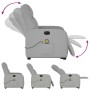 Sillón de masaje eléctrico reclinable elevable tela gris nube by , Armchairs - Ref: Foro24-3303011, Price: 314,58 €, Discount: %