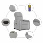 Sillón de masaje eléctrico reclinable elevable tela gris nube by , Armchairs - Ref: Foro24-3303011, Price: 314,58 €, Discount: %