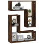 Estantes pared 2 uds madera contrachapada roble humo 50x15x50cm by , Shelves and shelves - Ref: Foro24-826641, Price: 27,15 €...