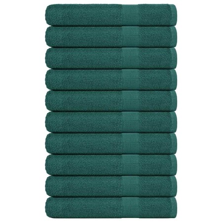 Toallas 10 uds 100% algodón verde 100x200 cm 600 gsm by , Towels - Ref: Foro24-136868, Price: 140,19 €, Discount: %