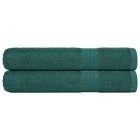 Toallas de sauna 2 uds 100% algodón verde 80x200 cm 360 gsm de , Toallas - Ref: Foro24-136863, Precio: 36,15 €, Descuento: %