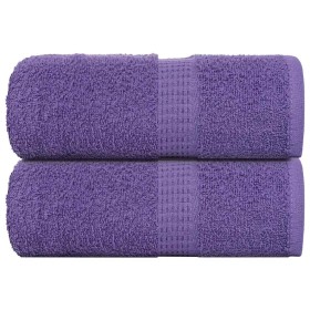 Toallas de visita 2 uds púrpura 30x50 cm 360 gsm 100% algodón de , Toallas - Ref: Foro24-136875, Precio: 12,51 €, Descuento: %