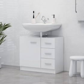 Waschbeckenschrank aus weißem Sperrholz, 63 x 30 x 54 cm von vidaXL, Badezimmermöbel - Ref: Foro24-804184, Preis: 72,33 €, Ra...