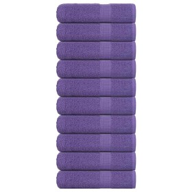 Toallas de mano 10 uds 100% algodón púrpura 50x100 cm 360 gsm by , Towels - Ref: Foro24-136880, Price: 55,56 €, Discount: %