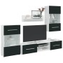 Muebles para TV 5 piezas con iluminación LED índigo mate von , TV-Möbel - Ref: Foro24-3324235, Preis: 478,22 €, Rabatt: %