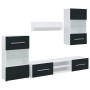 Muebles para TV 5 piezas con iluminación LED índigo mate von , TV-Möbel - Ref: Foro24-3324235, Preis: 478,22 €, Rabatt: %