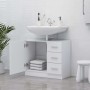 Waschbeckenschrank aus weißem Sperrholz, 63 x 30 x 54 cm von vidaXL, Badezimmermöbel - Ref: Foro24-804184, Preis: 72,33 €, Ra...