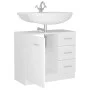 Waschbeckenschrank aus weißem Sperrholz, 63 x 30 x 54 cm von vidaXL, Badezimmermöbel - Ref: Foro24-804184, Preis: 69,03 €, Ra...