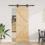 Puerta corredera con herrajes madera maciza de pino 70x210 cm von , Türen - Ref: Foro24-3332628, Preis: 178,56 €, Rabatt: %