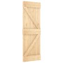 Puerta corredera con herrajes madera maciza de pino 70x210 cm von , Türen - Ref: Foro24-3332628, Preis: 178,56 €, Rabatt: %