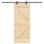 Puerta corredera con herrajes madera maciza de pino 85x210 cm von , Türen - Ref: Foro24-3332635, Preis: 201,72 €, Rabatt: %