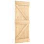 Puerta corredera con herrajes madera maciza de pino 85x210 cm von , Türen - Ref: Foro24-3332635, Preis: 201,72 €, Rabatt: %