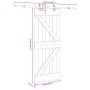 Puerta corredera con herrajes madera maciza de pino 85x210 cm von , Türen - Ref: Foro24-3332635, Preis: 201,72 €, Rabatt: %