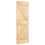 Puerta corredera con herrajes madera maciza de pino 70x210 cm von , Türen - Ref: Foro24-3332640, Preis: 172,70 €, Rabatt: %