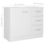 Armario para lavabo madera contrachapada blanco 63x30x54 cm