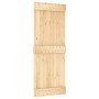 Puerta corredera con herrajes madera maciza de pino 80x210 cm von , Türen - Ref: Foro24-3332677, Preis: 168,87 €, Rabatt: %