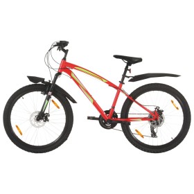 Bicicleta de montaña 21 velocidades 26 inch rueda 36 cm rojo