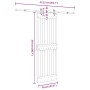 Puerta corredera con herrajes madera maciza de pino 70x210 cm von , Türen - Ref: Foro24-3332682, Preis: 180,90 €, Rabatt: %